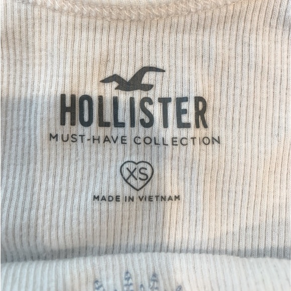 Hollister White Tank Embroidered XS - Picture 2 of 4